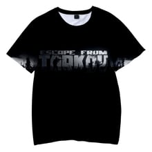 Детская футболка с 3D принтом Escape of Tarkov, модная летняя футболка с короткими рукавами, повседневная уличная детская футболка, 2019 2024 - купить недорого