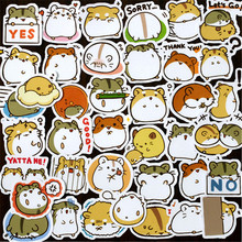 40 Pcs/Lot Hamster Scrapbooking Toy The Stickers For Car Pvc Waterproof Laptop Motorcycle Skateboard Sticker 2024 - buy cheap