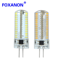 Светодиодная лампа-кукуруза Foxanon G4, 220 В, 3014 светодиодов, 10 шт./лот 2024 - купить недорого