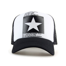 Fashion Summer Sport Baseball Cap for Women Men Hip Hop Caps Mesh Breathable Snapback Cap Five Star Print Dad Hat Bone 2024 - buy cheap