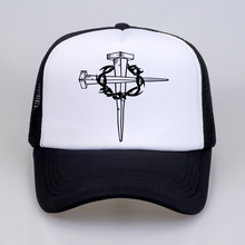 New Brand fashion Men Jesus Christ cross Print Baseball caps Summer outdoor movement Man Women mesh Trucker Cap Ha 2024 - buy cheap