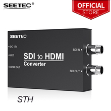 Конвертер Seetec, вт-hdmi, черный преобразователь SDI, тяжелый металлический корпус для монитора HDMI, SDI, монитор, проектор, камера 2024 - купить недорого
