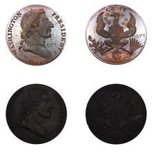 Американский президент 1791 Бейкер 15 большой орел цент 16 маленький Орел цент красная медь копия монет 2024 - купить недорого