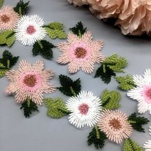 GXINUG 10 Yards Cotton Flower Soluble Wedding Lace Trim Knitting Embroidered Handmade Patchwork Ribbon Sewing Supplies Craft 2024 - buy cheap