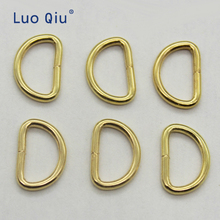 Luo Qiu 350 шт 12 мм золотой цвет d-образная Пряжка Швейные аксессуары DIY тесьма подключения пряжки ручной работы материалы 2024 - купить недорого