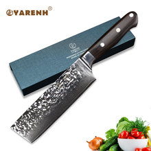 YARENH 6.5" inch chef knife Japanese Damascus nakiri vegetable knife High Carbon Stainless Steel Kitchen Knives 2024 - buy cheap