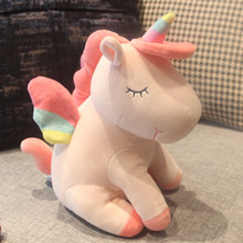 Figuras de acción de unicornio para niños y niñas, juguetes de animales suaves de conejo, caballo gordo, regalo de Navidad 2024 - compra barato