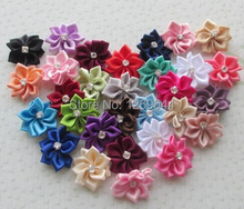 20Pcs Satin Ribbon Flowers Bows Rose Wedding Appliques Crafts Decoration 2024 - buy cheap