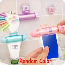 1pcs Rolling Squeezer Toothpaste Dispenser Sucker Bathroom Home Holder Cute Plastic Bathrpoom Products Home Space Saver Storager 2024 - buy cheap