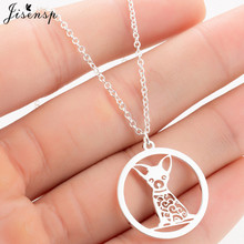 Jisensp Cute Chihuahua Dog Pendant Necklaces for Women Love My Pet Animal Necklace Choker Ketting Jewelry Gifts collares 2024 - buy cheap