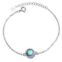 Pulseras de corona de piedra lunar para mujer, accesorios de joyería creativos de tendencia, regalos de fiesta, bisutería SAB24 2024 - compra barato