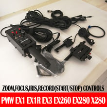 Controlador de vídeo pro para câmera com foco pára-brisa, para pmw ex1 ex1r ex3 ex260 ex280 x280 sony 2024 - compre barato