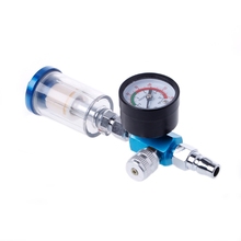 Pistola de pintura en aerosol manómetro de regulador de aire y Kit de filtro separador de agua y aceite de aire en línea 2024 - compra barato