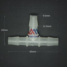 Conector t pye equant de 9.5mm, conector igual de tubo conector material pp conexão de plástico para aquário de companhia aérea de tanque de peixes 2024 - compre barato