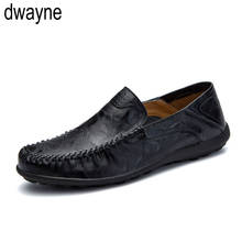 2019 Men Shoes Casual Luxury Brand Italian Mens Loafers Genuine Leather Soft Moccasins Comfy Breathable Slip on Driving Shoes 2024 - buy cheap