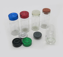 Os frascos de vidro estéreis selados vazios claros do soro de 8ml com os selos de alumínio do silicone butílico do tampão 8cc cancelam os frascos da injeção 2024 - compre barato