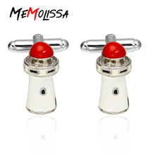 Memolissa Luxury Brand Lighthouse Design Shirt Cufflinks for Mens Gift Brand Cuff links High Quality Abotoaduras Jewelry 2024 - buy cheap