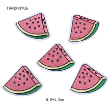 TIANXINYUE 20 pcs/lot watermelon patch children cloth patch embroidery gum ironing on cartoon Patches DIY Appliques accessory 2024 - buy cheap