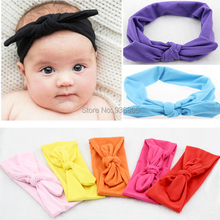 New hot Baby Girl Cotton Headwrap Bow Knot Headband for children Baby Hair Accessories Fashion Hairband 10pcs/lot free shopping 2024 - buy cheap