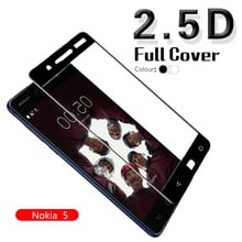 2.5D Full Cover Tempered Glass Film For NOKIA 5 TA-1024 TA-1027 TA-1044 TA-1053 Screen Protector Glass Front Cover Film Glass 2024 - buy cheap