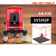 Drop shipping!  AK435  360 degree Rotating Red Beam Self Leveling Cross Laser Line + lightspot  laser leveler 2024 - buy cheap