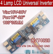 Free shipping 5PCS AVT4028 PC LCD MONITOR CCFL 4 LAMP universal lcd inverter board,4 Lamp 10V-30V For 15-26" screen 2024 - buy cheap