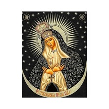 Pintura de diamantes 5d diy, icono religioso, mosaico de diamantes, punto de cruz, bordado de diamantes, imagen de personaje con cuentas 2024 - compra barato