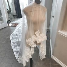 New Gorgeous 3.5M White/Ivory Beautiful Cathedral Length Lace Edge Bridal Veil With Comb Wedding Accessories EE0918 2024 - buy cheap