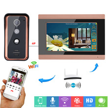 Беспроводной видеодомофон MOUNTAINONE, 7 дюймов, Wi-Fi, HD 1000TVL, проводная камера, поддержка приложения, запись 2024 - купить недорого