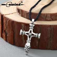 Cxwind-Colgante Vintage de Thor, martillo, Olaf, Lobo, Cruz, iglesia, Jesús, collar, joyería vikinga, amuleto nórdico, collares, Collier 2024 - compra barato