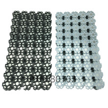 Placa de alumínio com dissipador de calor, 1w, 3w, 5 w, 100 peças, placa pcb, substrato, 20mm, estrela, kit diy, dissipador de calor, 20mm para 1, 3, 5 w