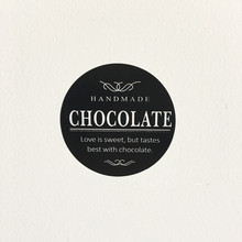 420 pcs/lot Black "chocolate"  series color seal sticker for baking DIY Package label Decoration label stickers 4cm 2024 - buy cheap