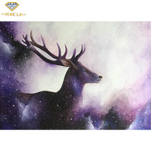 Animal Full 5D Diy Diamond Painting Starry Deer 3D Cross-stitch Square Rhinestone Full Pasted Diamant Painting Embroidery Mosaic 2024 - buy cheap