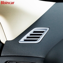 Bbincar ABS Chome матовая передняя панель кондиционирования воздуха AC решетка вентиляционного отверстия обшивка 2 шт. для Nissan Tiida Pulsar C13 2014 2015 2016 2024 - купить недорого