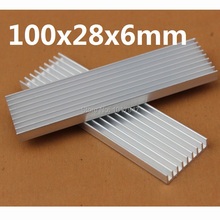 20 Pieces lot 100x28x6mm Aluminum Heatsink For LED IC Chip Heat Sink 2024 - buy cheap