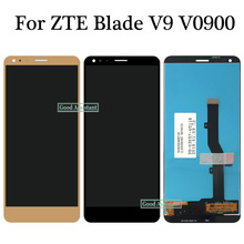 100% протестированный 5,7 дюймовый новый черный/золотой для ZTE Blade V9 V0900 Полный ЖК-дисплей + Стандартная замена 2024 - купить недорого