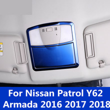 Moldura de lectura superior para interior de coche, marco decorativo de recorte para luz, para Nissan Patrol Y62 Armada 2016 2017 2018 2024 - compra barato