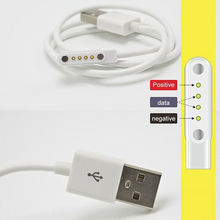 4-контактный Магнитный зарядный кабель для часов KW18/KW88/K88H/GT88, зарядный кабель USB 2,0, 4-контактный Магнитный зарядный кабель 2024 - купить недорого