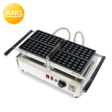 Máquina de waffle elétrica 220 v 110 v não-vara máquina de waffle máquina de ferro fabricante de bolo de waffle belga forno padeiro 2024 - compre barato