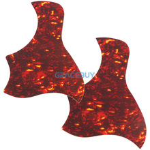 40" 41" 42" Acoustic Guitar Pickguard Pick Guard Sticker R64mm Plastic Material Red Flame Color - A025F 2024 - buy cheap
