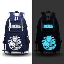 Anime One Piece Roronoa Zoro Chopper Luffy Cosplay Printing Laptop Bags Fashion Canvas Women School Backpacks Military Backpack 2024 - buy cheap