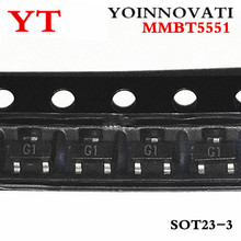 Бесплатная доставка 1000 шт./лот MMBT5551 2N5551 G1 0.6A/180 V NPN SMD SOT23 наилучшее качество IC 2024 - купить недорого