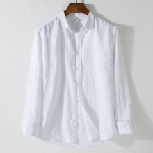 Suehaiwe's brand long sleeve linen shirt men solid casual white shirt mens fashion spring shirts men designer chemise 2024 - buy cheap