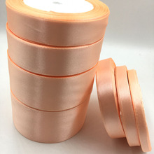 (25 yards/roll)Peach 6mm-50mm Satin Ribbon Wholesale Gift Wrapping Christmas ribbons 07 2024 - buy cheap