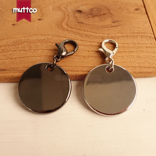 Freeshipping good quality metal round cat dog id tag blank engrave pet name 2 kinds cat ID tag smooth surface Dog ID tag 2024 - buy cheap