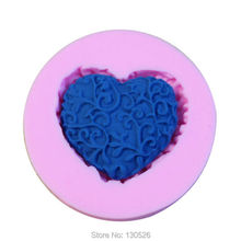 Molde de silicone 3d diy bolo decoração amor coração laço em forma fondant açúcar ferramentas da arte do bolo fondant ferramentas silicone sabão molde 2024 - compre barato