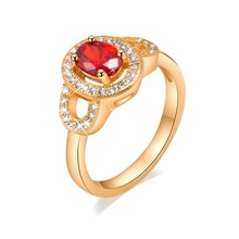 Anéis de cristal ovais femininas, joias com pedras elegantes para casamento e noivado 2024 - compre barato