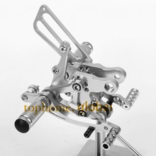 For HONDA CBR400 NC29 1993 - 1999 CNC Silver Rearsets Foot Pegs Rear Set Footpeg 1994 1995 1996 1997 1998 Motorcycle Parts 2024 - buy cheap