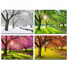 DIY Diamond Painting Cross Stitch Four seasons scenery pictures full Square Diamond Embroidery Mosaic Pattern Needlework Crafts 2024 - buy cheap
