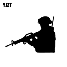 YJZT 12.6*9.1CM Soldiers Sniper Gun Graphic Accessories Car Sticker Vinyl Decoration C12-0342 2024 - buy cheap